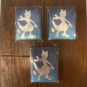 Pokemon Mewtwo Character Trading Card Sleeves Set of 3 Packages